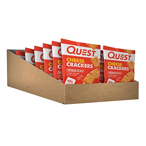 Quest Nutrition Cheese Crackers, Cheddar Blast, High Protein, Low Carb, Made with Real Cheese Quest Nutrition uk supplements