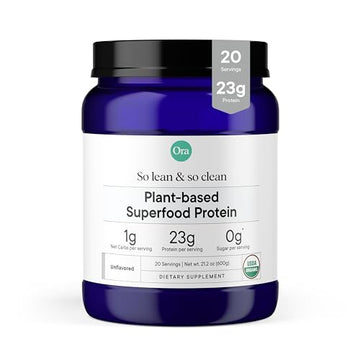 Ora Organic Vegan Protein Powder - 23g Plant Based Protein Powder for Women and Men Ora Organic uk supplements