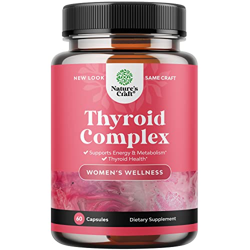 Advanced Thyroid Support for Women with Ashwagandha - Adaptogenic Thyroid Supplement Natures Craft uk supplements