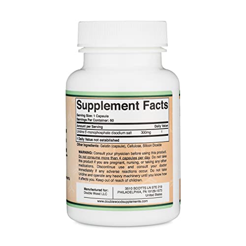 Uridine Monophosphate - Third Party Tested (Choline Enhancer, Beginner Nootropic) Double Wood Supplements uk supplements