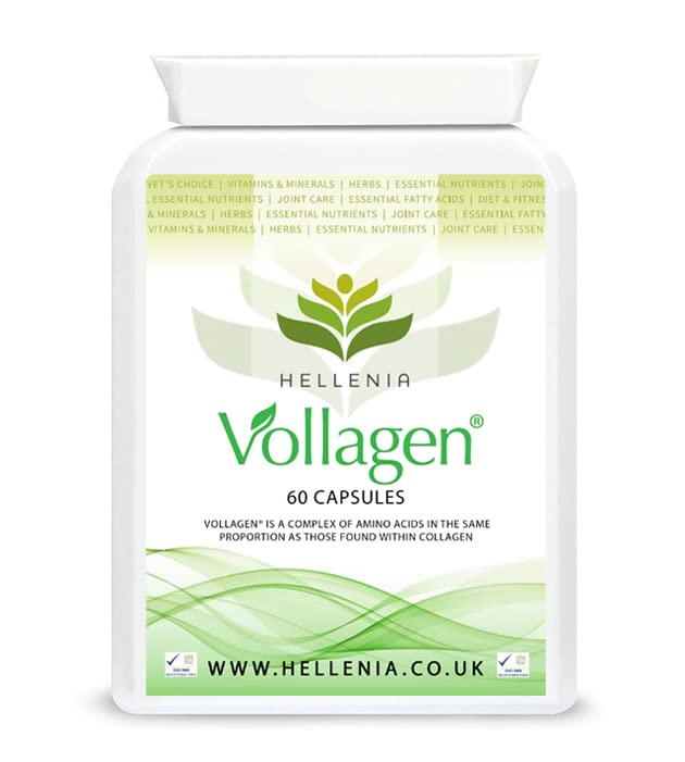 Hellenia Vollagen 500mg - 60 Capsules - Vegan Collagen Hellenia uk supplements