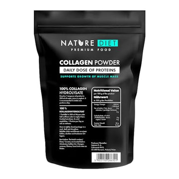 Nature Diet - Collagen Powder 600 g | Hydrolysate | Unflavored | Collagen Peptides | Source of Protein Nature Diet uk supplements