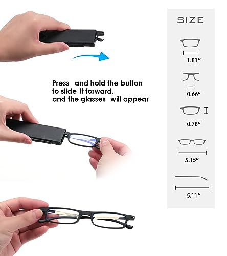 SKYOAK Ultra thin Lightweight Folding Reading Glasses Women Men TR90 Blue Light Blocking SKYOAK uk supplements