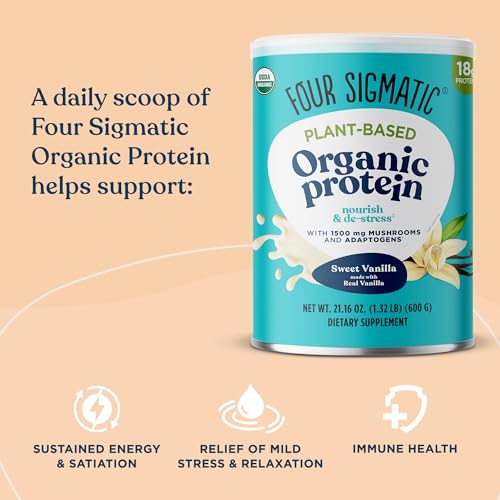 Four Sigmatic Organic Vegan Protein Powder | 18g Plant-Based Protein per Serving Four Sigmatic uk supplements
