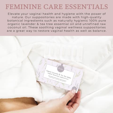 Femallay Organic Lavender and Tea Tree Oil Vaginal Cleansing Suppositories for Hygiene Femallay uk supplements