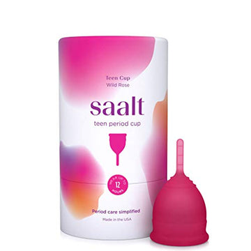 Saalt Teen Menstrual Cup - Best Sensitive Reusable Cup - Wear for 12 Hours - Tampon and Pad Alternative saalt uk supplements