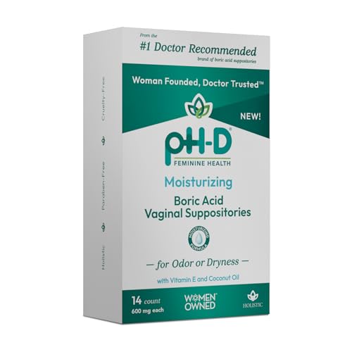 pH-D Feminine Health - Boric Acid Moisturizing Suppository - Woman Owned - for Vaginal Odor pH-D Feminine Health Support uk supplements