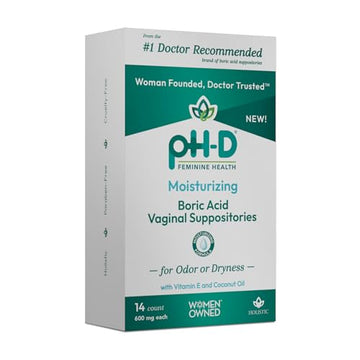 pH-D Feminine Health - Boric Acid Moisturizing Suppository - Woman Owned - for Vaginal Odor pH-D Feminine Health Support uk supplements