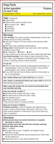 GoodSense Children's Pain and Fever Oral Suspension Liquid, Acetaminophen 160 mg per 5 mL, Bubble Gum Flavor GoodSense uk supplements