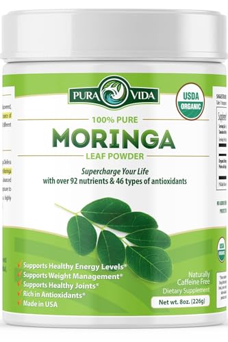 PURA VIDA MORINGA Moringa Powder Organic Single Origin - Premium 100% Leaf Powder PURA VIDA MORINGA uk supplements