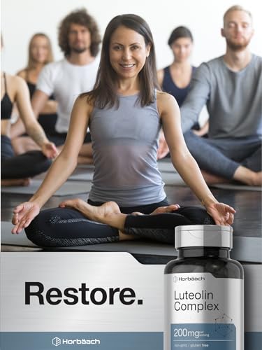 Luteolin Complex with Rutin | 50 Capsules | Vegetarian, Non-GMO & Gluten Free Flavonoid Horbäach uk supplements