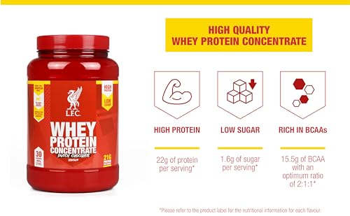 LFC Whey Protein Powder Dutch Chocolate Flavour 908g 15.5g Naturally-Occurring BCAAs Vector Consumer uk supplements