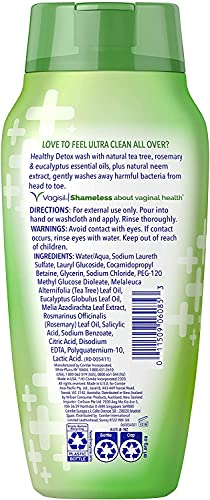 Vagisil Feminine Wash for Intimate Area Hygiene, Healthy Detox, All Over Body Wash for Women Vagisil uk supplements