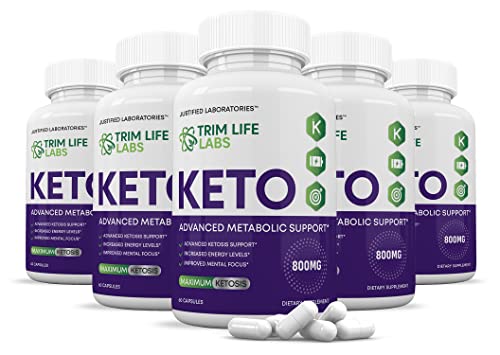 (5 Pack) Trim Life Labs Keto Pills Includes Apple Cider Vinegar Patented goBHB® Exogenou Justified Laboratories uk supplements