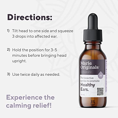 Organic Ear Oil for Earache Irritation, All Natural Eardrops for Infection Marie Originals uk supplements