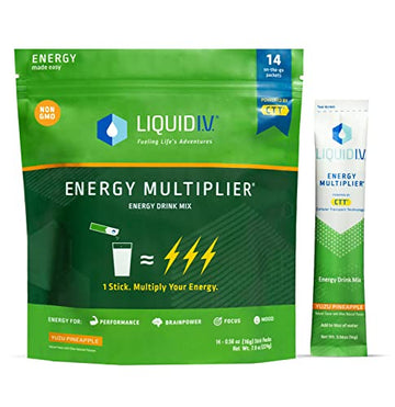 Liquid I.V. Hydration + Energy Multiplier - Yuzu Pineapple - Hydration Powder Liquid I.V. uk supplements