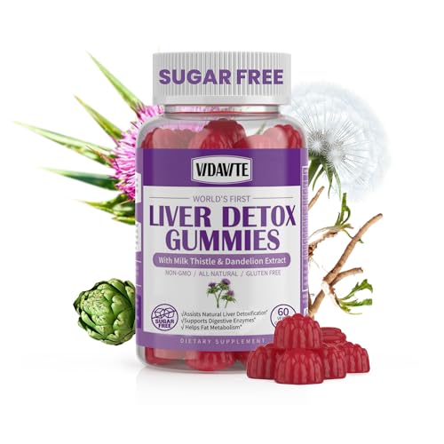 VIDAVITE Sugar-Free Liver Cleanse Detox & Repair Gummies — 1500mg Silymarin Milk VIDAVITE uk supplements
