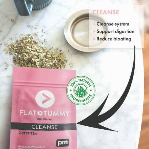Flat Tummy Tea 2-Step Detox Tea – 2 Week Program – to Boost Energy, Speed Metabolism Flat Tummy Tea uk supplements