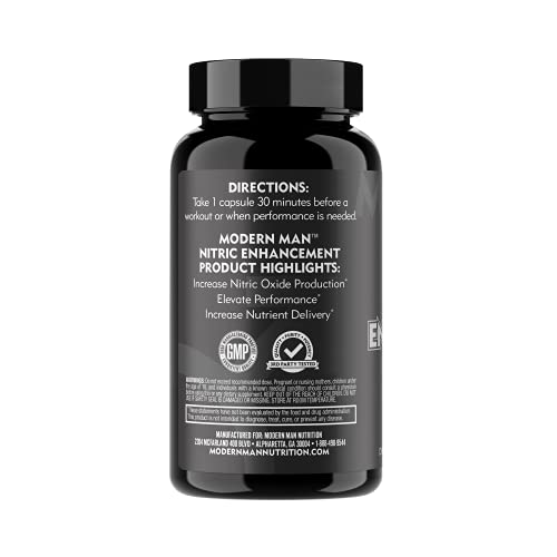Nitric Oxide Enhancement by Modern Man – Pump Enhancing Alpha Male Booster for Men Modern Man Products uk supplements