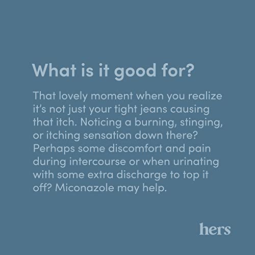 Hers Miconazole 3 Day Yeast Infection Treatment - Treats Vaginal Itching, Burning, Discharge HIMS & HERS uk supplements