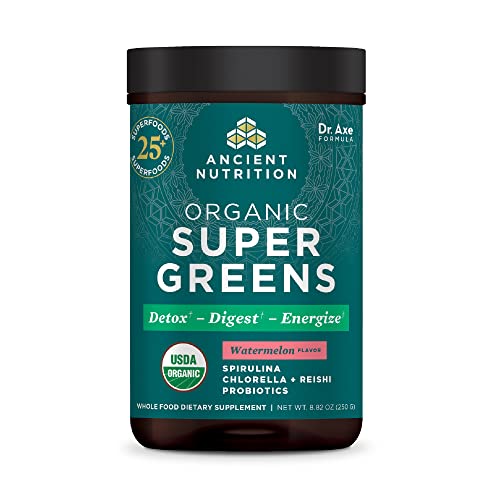 Ancient Nutrition Organic Watermelon Supergreens, 8.82 OZ Ancient Nutrition uk supplements