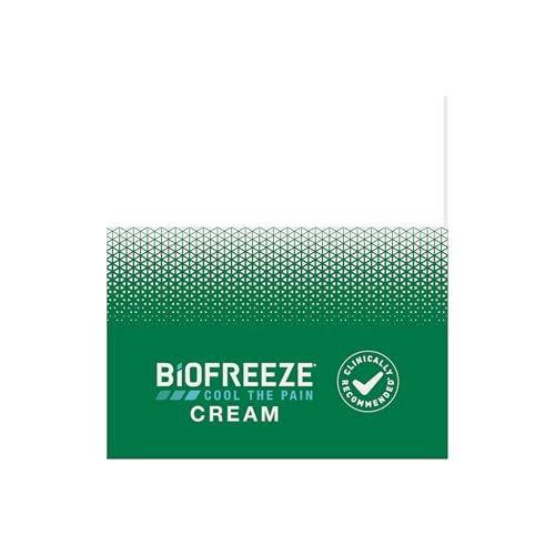 Biofreeze Pain Relief Cream for Knee, Neck, Hip, Joint, Shoulder, & Simple Backache, Arthritis Pain Reliever, Sore Muscle Relief, Cooling Menthol Pain Cream, 3 Oz Biofreeze uk supplements
