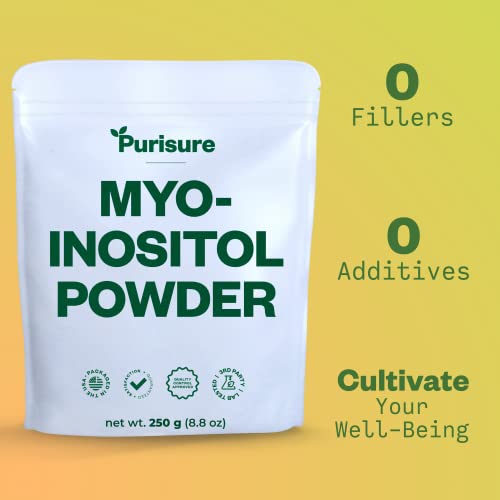 Purisure Myo-Inositol Powder, 250g, Fertility, Hormonal Balance and Ovarian Support Purisure uk supplements