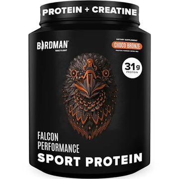 Birdman Falcon Performance Vegan Protein Powder, 31g Protein, 5g Creatine, 5g BCAA BIRDMAN uk supplements