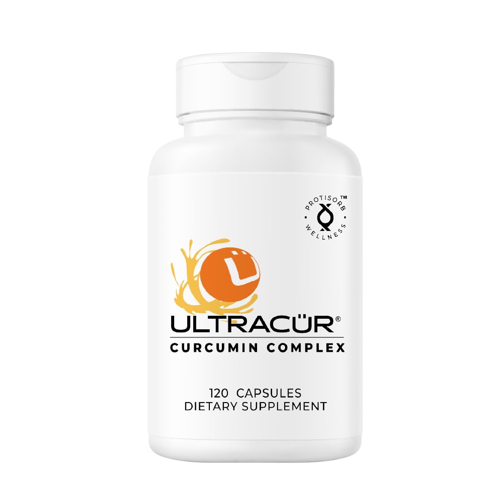 UltraCur Curcumin Complex Supplement - Ultra Bioavailable High Absorption Turmeric Curcumin Supplement for Joint, Muscle & Brain Support - Patented Protisorb for Premium Absorption – 120 Capsules UltraCur uk supplements