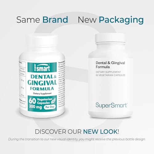 Supersmart - Dental & Gingival Formula (Patented) - Oral Care Supplement - with TEES-10 | Non-GMO & Vegan - 60 Vegetarian Capsules Supersmart uk supplements