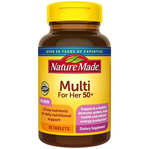 Nature Made Multivitamin For Her 50+ with No Iron, Womens Multivitamin for Daily Nutrition Nature Made uk supplements