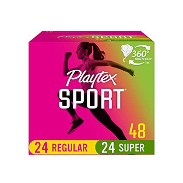 Playtex Sport Tampons, Multipack (24ct Regular/24ct Super Absorbency) PLAYTEX uk supplements