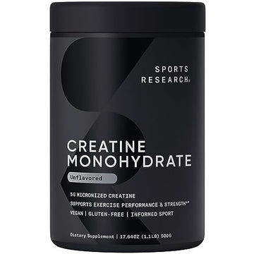Sports Research Creatine Monohydrate - Gain Lean Muscle, Improve Performance Sports Research uk supplements