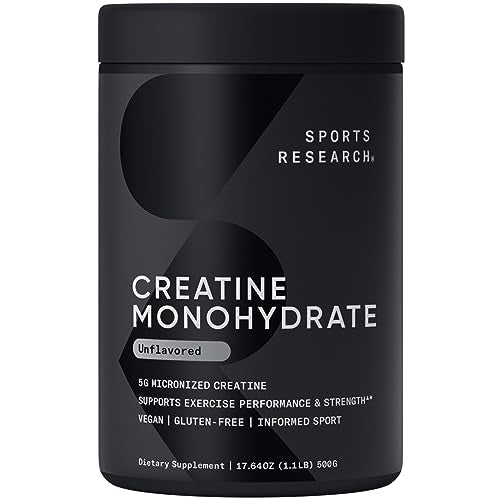 Sports Research Creatine Monohydrate - Gain Lean Muscle, Improve Performance Sports Research uk supplements