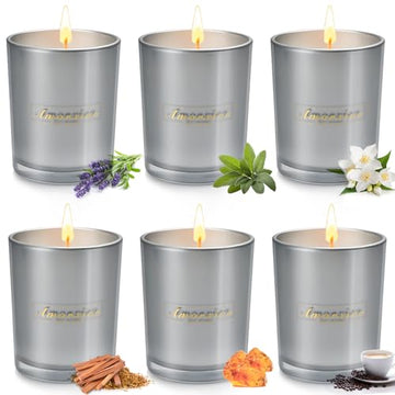 6 Pack Candles Clearance, Large Scented Candles, Candles for Home Scented, 35oz 250 Hour Long VSAFHZ uk supplements