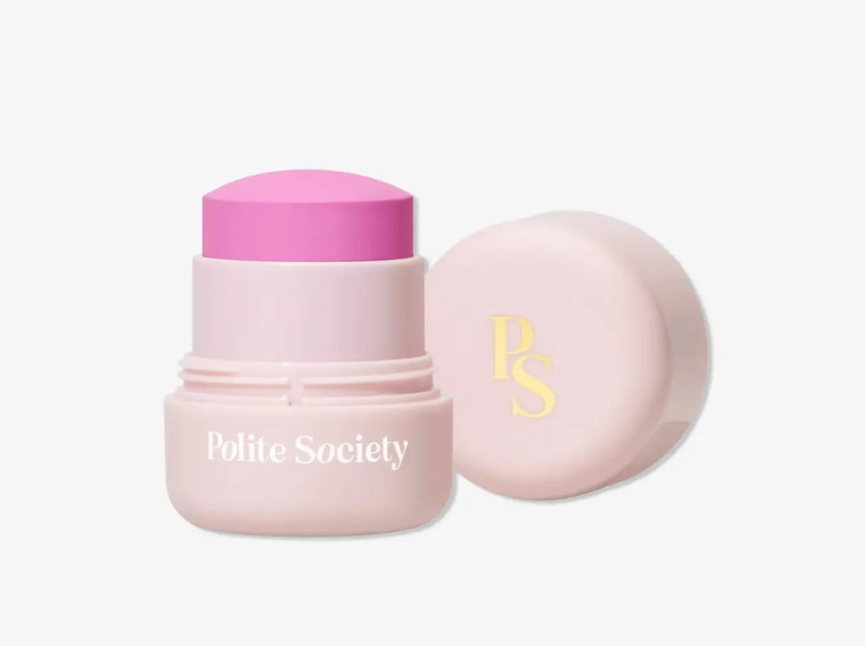 Polite Society Polite Pops Powder Blush Stick, Hybrid Cream to Powder Formula, Buildable Color with Coastal Plant and Vitamin E, Los Angeles cool pink Generic uk supplements