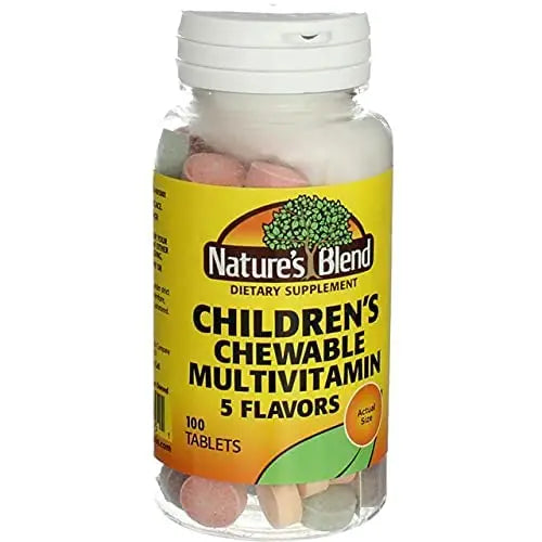 NAT B CHILDRENS CHEWABLE 100 Nature's Blend uk supplements