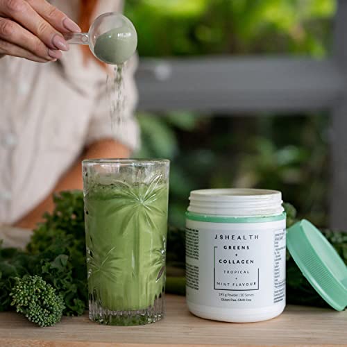 JSHealth Super Greens Powder - Greens & Collagen Powder - Superfood Powder with Marine Collagen Peptides JSHealth uk supplements