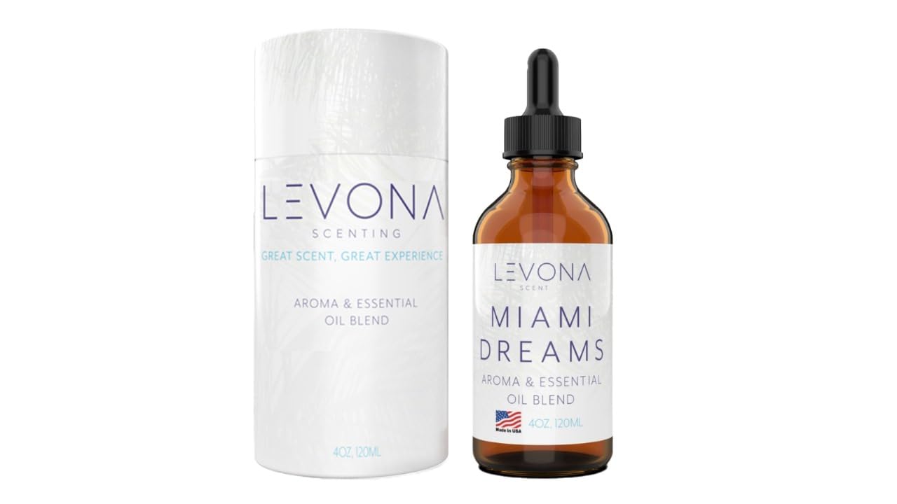 Levona Scent Essential Oils for Diffusers for Home: Miami Dreams Hotel & Home Luxury Scents Fragrance Oil LEVONA SCENT uk supplements