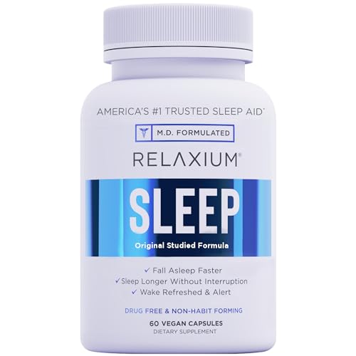 Relaxium Sleep Aid, 30-Day Supply, Dietary Supplement, Better Sleep, Magnesium Relaxium uk supplements