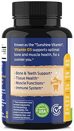 ForestLeaf - Vitamin D3 IU Weekly Supplement (50,000 IU - 240 Count) ForestLeaf uk supplements