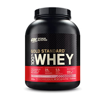 Optimum Nutrition Gold Standard 100% Whey Protein Powder, Delicious Strawberry Optimum Nutrition uk supplements