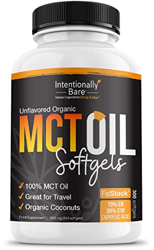 Intentionally Bare Organic MCT Oil Capsules - 70% C8 MCT Oil & 30% C10 MCT Capsules Intentionally Bare uk supplements