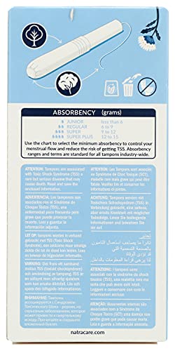 Natracare Organic Cotton Super Tampons with Cardboard Applicator, Plastic Free, Chlorine Free NATRACARE uk supplements
