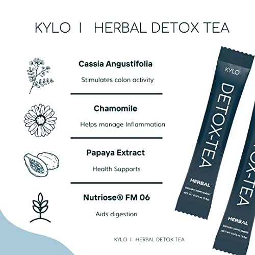 KYLO Instant Herbal Detox Tea - Support for Weight Management (30 Single-Serve Sticks) KYLO uk supplements
