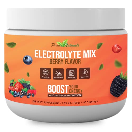 Electrolyte Powder - Refreshing Workout Recovery Electrolytes, Sugar Free, Gluten Free Pride Naturals, Inc uk supplements