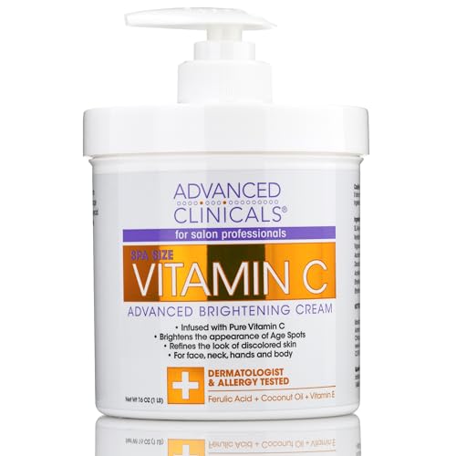 Advanced Clinicals Vitamin C Cream. Advanced Brightening Cream. Anti-aging cream Advanced Clinicals uk supplements
