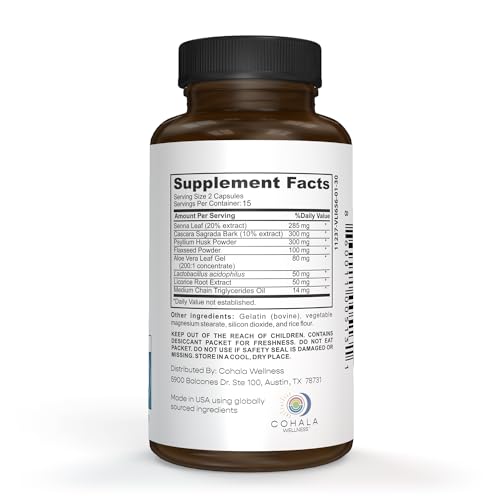 COHALA WELLNESS The Cleanse - 15 Day Prebiotics Colon Cleanser & Detox Fiber Supplement COHALA WELLNESS uk supplements