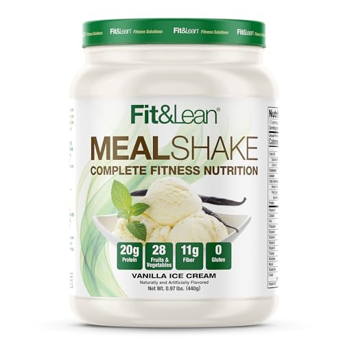 Fit & Lean Meal Shake, Fat Burning Meal Replacement, Protein, Fiber, Probiotics, Vanilla Fit & Lean uk supplements