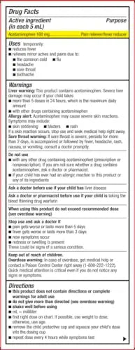GoodSense Children's Pain and Fever, Acetaminophen 160 mg per 5 mL Oral Suspension, Grape Flavor, 8 FL OZ GoodSense uk supplements